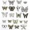 Assorted Butterfly Charm Pendant Connector for DIY Jewelry Making Findings(21pcs,Big Size)...
