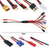 8 in 1 Charger Adapter Connector Splitter Cable RC Battery Multi Charger to 4.0mm Banana Plug for TRX DIY Bare Wire JST T Plug XT60 EC3 FUTABA TA-...
