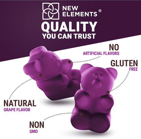 Antioxidant SuperStars - Elderberry Gummies with Mangosteen | Acai Berry | Goji Berry | Noni Fruit | Black Sambucus Elderberry Gummies For Kids an...