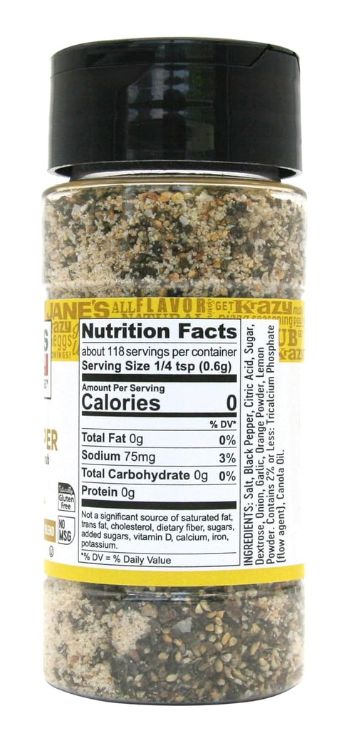 Jane's Krazy Lemon Pepper Marinade & Seasoning - 2.5 oz...