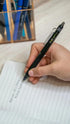Pilot, FriXion Synergy Clicker Erasable, Refillable, Retractable Gel Ink Pens, Extra Fine Point 0.5 mm, Pack of 8, Black...