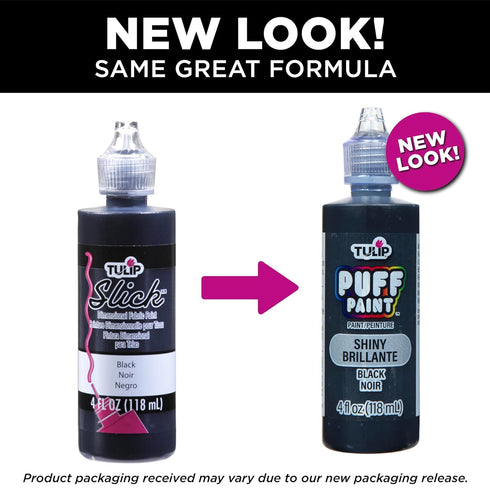 Tulip 41401 Dimensional Fabric Paint 4oz Slick Black...