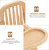 jojofuny Dollhouse Wooden High Chair, Miniature Highchair, Mini House Supplies, Mini Doll Furniture 1:12 Scale Desktop Chair Decoration Accessorie...