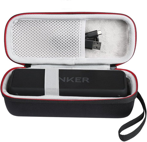 Hard EVA Bluetooth Speaker Storage Carrying Case Compatible With Anker SoundCore 2, Wireless Speaker Travel Portable Protective Box Organizer Bag....