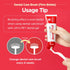 Dental Care Brush (Firm Bristles) - Resilient Toothbrush for Dog Tartar & Plaque Removal, Horizontal Head and S-curved Body...