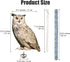 Owl to Keep Birds Away, 3 Pack Bird Scare Owl Fake Owl, Reflective Hanging Bird Decoration, Effective Bird Control Device to Keep Birds Pigeon Woo...