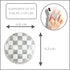 Trendy Checkerboard Phone Grip - Sleek, Expandable, Collapsible - Non-Slip, Durable, Universal Fit - Ideal for Style-Conscious Users (White)...