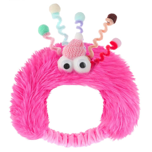 Face Wash Headbands for Women, Plush Spa Hair Bands Makeup Headbands Skincare Headbands Cute Fluffy Creative Hair Accessories for Washing Face, Fu...