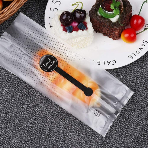 Cookie Bags for Packaging, Searik Translucent Plastic Cellophane Pastry Treat Bags for Party Gift Giving Bakery Bread Candy Chocolate Wrapping Goo...