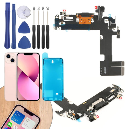 Charging Port Flex Cable Replacement for iPhone 13 USB Dock Connector Flex Cable Replacement for iPhone 13 with Tools......