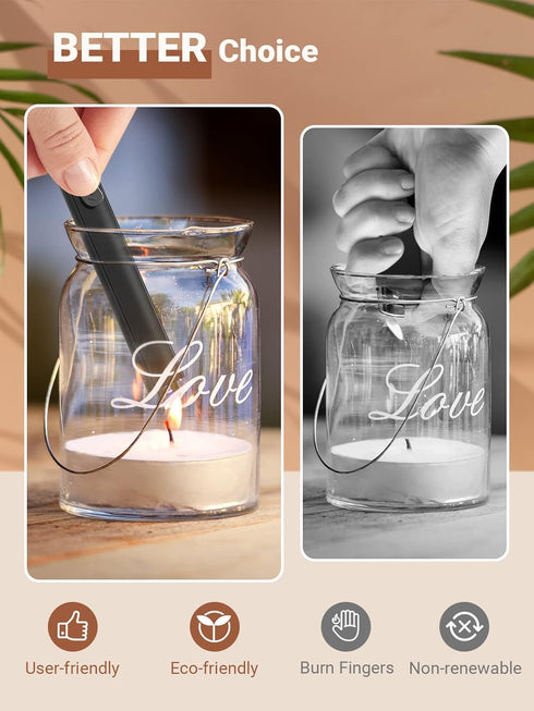 Candle Lighter Stocking Stuffers for Women Men, Electric Candle Lighter USB Rechargeable Graduation Gifts for Him Wife Grandma Girlfriend Safety L...
