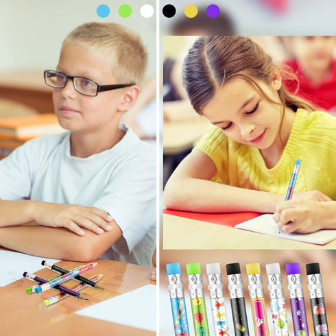Woanger 72 Pcs Welcome Back to School Pencils First Day of School Pencils Fun Kindergarten Pencils Mini Pencils with Erasers Pencils Gifts for Kid...