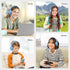 SIMOLIO Kids Headphones Wired with Microphone for Virtual School & Gaming, Safe Volume Cord Headphone with Flexible Rotatable Mic for Boys, Teens,...