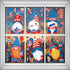 9 Sheets 4th of July Window Clings Owl Stickers Independence Day Window Stickers American Flag Stars Stripes Double-Sided Patriotic Window Decals ...