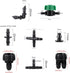 128 Pcs 1/4 Barbed Connectors Irrigation Fittings Kit, 3/4'' to 1/4'' Hose Adapter,Convert 3/4" Female Hose Thread to 2-Way 1/4" Tubing for Repair...