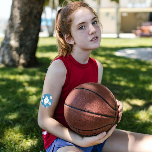 25pcs Sensor Covers for Libre 1/2, Waterproof Flower Pattern Blood Sugar Monitor Patch Adhesive Patches Sensor Sticker Accessories Compatible with...