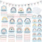 Gueevin 72 Pcs Boho Classroom Jobs Bulletin Board Set Rainbow Bulletin Board Cutouts Classroom Jobs Chart Teacher's Helper Chalkboard Decor for Ba...