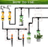 Drip Irrigation Fittings Kit for 1/4" Tubing, 130 Pieces Drip Line Connectors for Drip Systems - 60 Couplings, 40 Tees, 20 Elbows, 10 End Plugs - ...