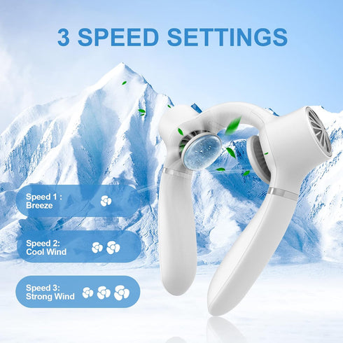 Portable-Wearable-Neck-Air-Conditioner, 360° Around Cooling Neck Fan Air Conditioner?White?...