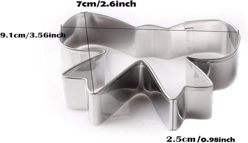 3.56-inch Bow-knot Biscuit Cookie Cutter - Stainless Steel...