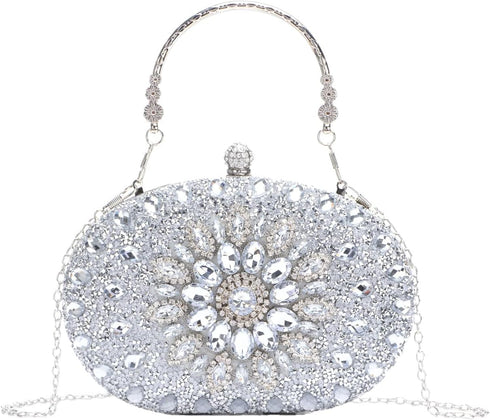 Lanpet Women Crystal Clutch Purse Rhinestone Evening Handbags for Wedding Party...