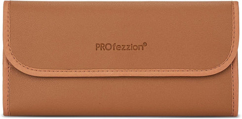PROfezzion 4-Pocket Foldout Filter Pouch for 82mm Camera Lens Round Filter, Shock Resistant & Anti Scratch Photography Filter Case, Filter Carry C...