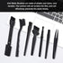 Computer Keyboard Cleaning Brush Kit, Portable Plastic Handle Nylon Cleaning Brushes-Black Set of 7...