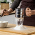 Flour Sifter, Stainless Steel Sifter for Baking, Double Layer Fine Mesh Baking Sifter, One Hand Press Crank Sifter for Powdered Sugar Shaker Duste...