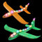 2 pcs Flashing Luminous Glider Plane 2 Flight Mode Aerobatic Superb Charming Shining Foam Airplane can Fly at Night for Kids as The Best Gift. (Le...