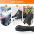 Thick Rubber Cleaning Gloves - 2 Pairs Black Rubber Gloves for Dishwashing Large, Non-Slip Kitchen Gloves for Washing Dishes, Reusable Cleaning Gl...
