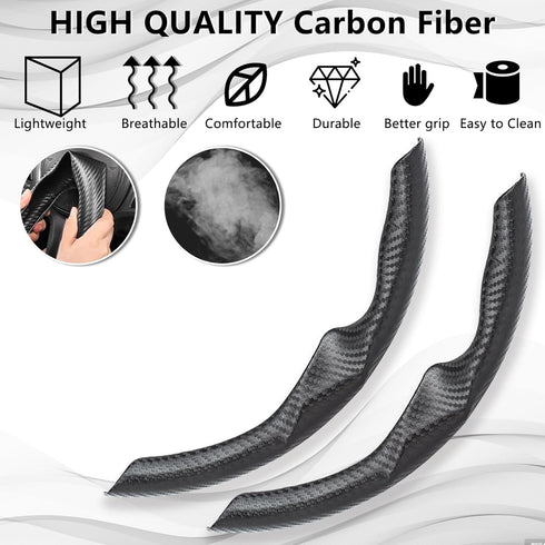 Steering Wheel Cover for Tesla Model 3 Model Y Wrap Protector,Carbon Fiber Finishes Design, Interior Modification Auto Tesla Model Y / 3 Accessori...