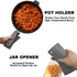Anaeat 4 Pack Silicone Trivet Mats BPA Free - Heat Resistant Thicken Pot Holders, Multipurpose Hot Pads Non-Slip for Kitchen Potholder, Hot Dishes...