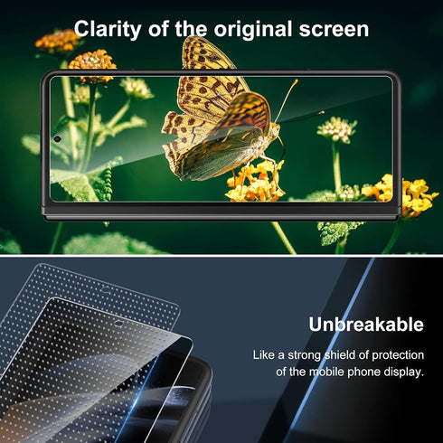 LYWHL [2 Pack for Samsung Galaxy Z Fold 4 Privacy Screen Protector, Anti Spy Tempered Glass Front Protective Film for Galaxy Z Fold 4 5G 6.2 Inch,...
