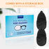 eZAKKA Eye Patches for Adults Kids, Eye Patch for Glasses, Medical Soft Eye Patch for Lazy Eye Amblyopia Strabismus and After Surgery (Black+Black...