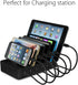 JAYEE Short USB Cable (25CM) Charging Cable 5 Pieces USB Charging Cable for Cellphone and Tablet (5 Pieces Black)...