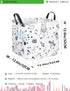 LANGYASHAN Square Storage Baskets Waterproof Canvas Children Laundry Nursery Hamper for Shelves Gift Baskets Toy Organizer Room Decor (Square spac...