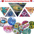 DIZAKIM Diamond Painting DIY 5D special shape rhinestone, flower bush dragonfly, part of diamond crystal diamond painting mandala set 11.8x11.8inc...