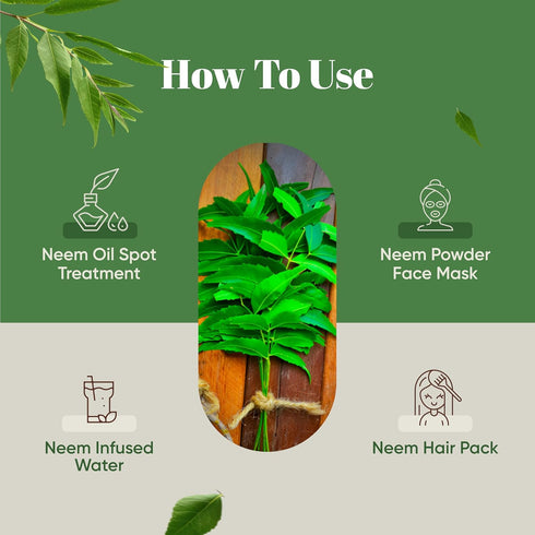 H&C Natural Neem Leaves Powder, 227 Grams (1/2 lb)...