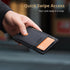 Buffway Slim Minimalist Front Pocket RFID Blocking Leather Wallets for Men and Women - Carbon Fiber Black...