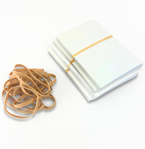 Upgrade Office Supply UPG22964PK2 Rubber Bands, Size #64 (3-1/2" x 1/4"), 4 oz. Boxes (2 Pack) Box, Natural Crepe, Made in USA...