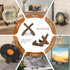 Plate Stand, 3.5 Inch Bowl Stands for Display, Wooden Easel Frame Holder, Display Stand for Large Deep Bowls Platters and Dishes, 3.5" H x 4.8" W ...