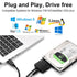 SATA to USB 3.0 Adapter, External Hard Drive Converter Cable for 2.5" 3.5" HDD, SSD with Power Supply...