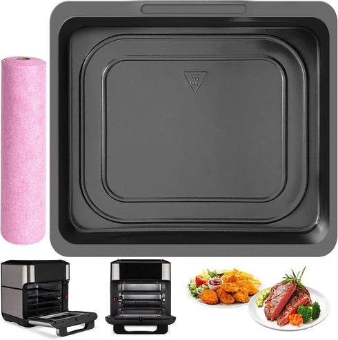 Air Fryer Cooking Tray for Instant Vortex Plus10 Qt, Food Grade Nonstick Replacement Rack Parts Grill Pan Crisper Plate for Chefman Innsky CROWNFU...