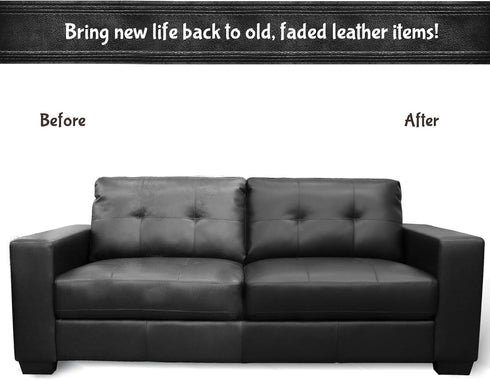 NADAMOO Black Leather Recoloring Balm with Mink Oil Leather Conditioner, Leather Repair Kits for Couches, Restoration Cream Scratch Repair Leather...