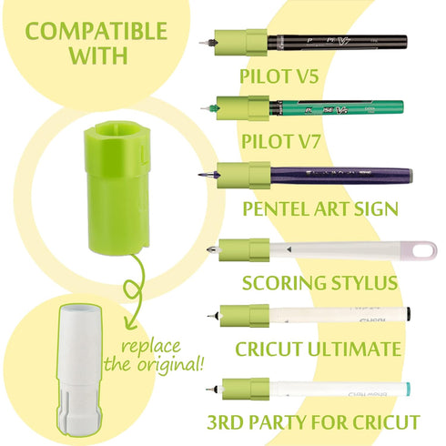 Pens Adapters for Cricut Explore 3 Air 2 Air Maker 3 Maker,Replace The Original Adapter,Compatible with Sharpie (Fine Point/Ultra Fine Point/Art/P...