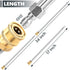 Pressure Washer Extension Wand, 2 Pack Pressure Washer Wands, 17 Inch Stainless Steel Power Washer Extension Wand, 1/4 Inch Quick Connect Power Wa...