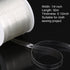 BBTO Clear Elastic Strap Lightweight Elastic Clear Bra Strap for Cloth Sewing Project (33 Yards x 0.12 Inch)...