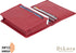 RFID Leather Wallet for Men or Women Travel Bifold Card Holder Full Grain Cow Nappa 4"x3" Expandable to 1" Thick (Red Nappa)...