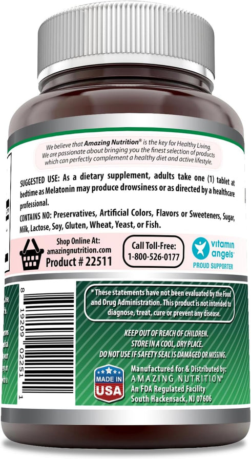 Amazing Formulas Melatonin Supplement | 10 Mg per Serving | 360 Tablets | Non-GMO | Gluten-Free | Made in USA...