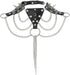 Navoky Punk Leather Studded Choker Gothic Metal Rivet Necklace Spiked Layered Tassel Chain Accessories Daily Halloween Nightclub for Women...